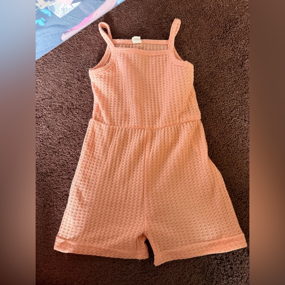 Charming Coral Kids Romper